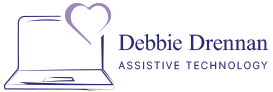 debbie drennan assitive technology specialist logo